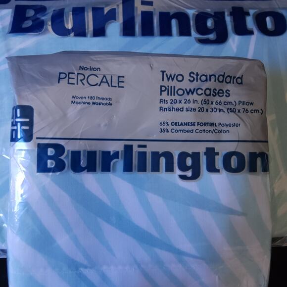 Vintage Burlington No-Iron Percale Floral Twin Sheet 4 Pcs Set Tropical Green - Picture 2 of 10